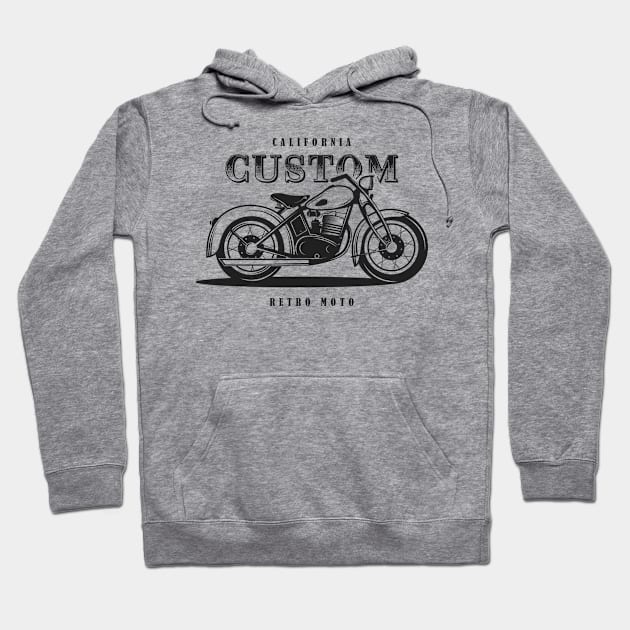 vintage motorcycle Hoodie by Mars_Shop